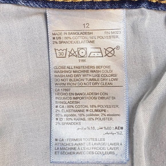 Old Navy Boys Straight Leg Jeans with Built-In Flex Size 12 - Picture 7 of 7